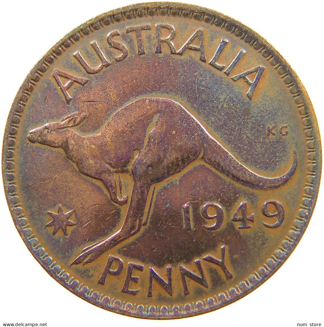 NEW ZEALAND PENNY 1949 George VI. (1936-1952) #a084 0027 - Nieuw-Zeeland
