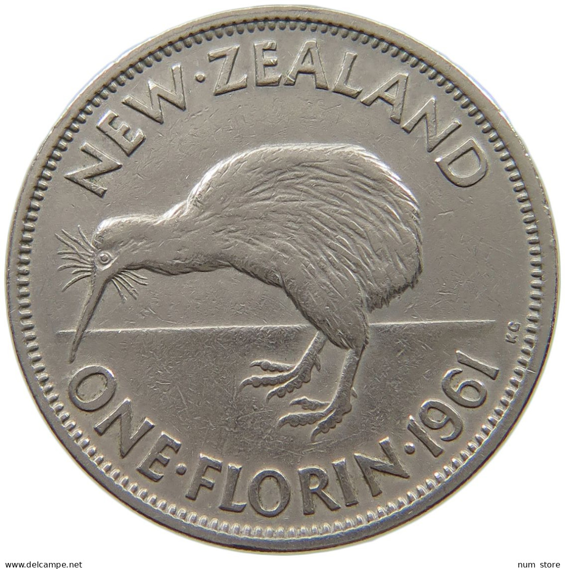 NEW ZEALAND FLORIN 1961 Elizabeth II. (1952-2022) #a079 0229 - Nieuw-Zeeland