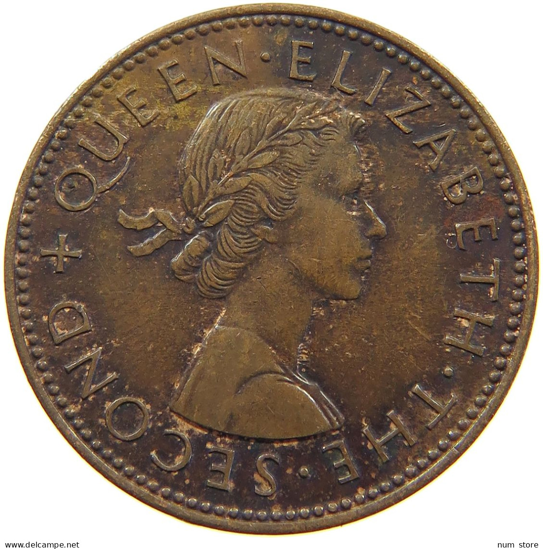 NEW ZEALAND 1/2 PENNY 1963 Elizabeth II. (1952-2022) #a066 0383 - Nieuw-Zeeland