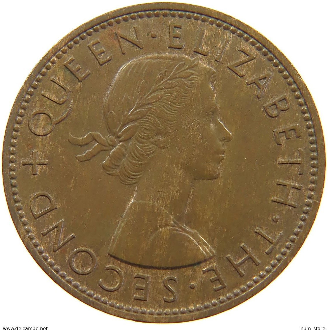 NEW ZEALAND PENNY 1959 Elizabeth II. (1952-2022) #a065 0313 - Nouvelle-Zélande