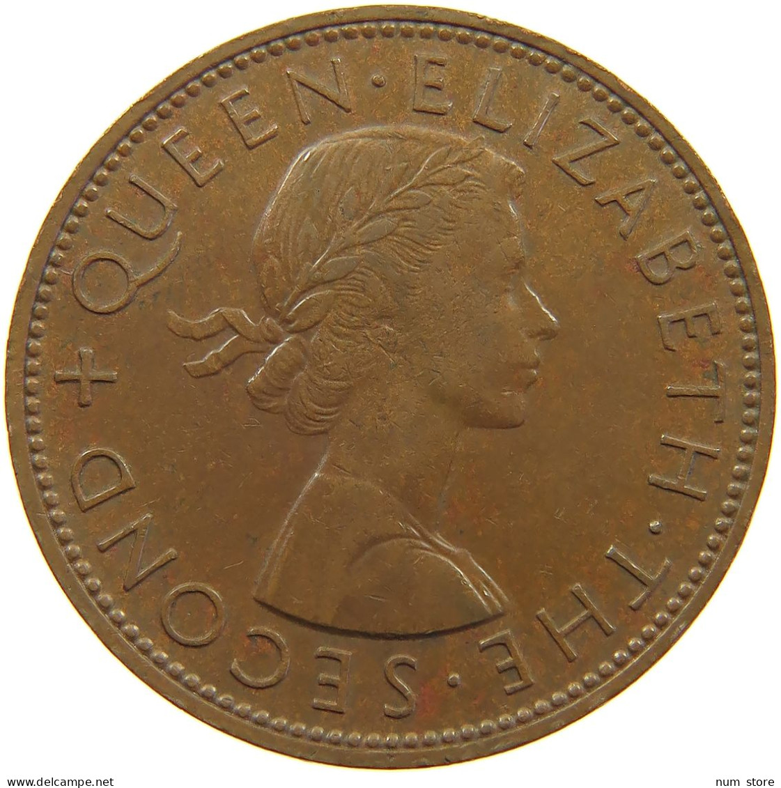 NEW ZEALAND PENNY 1958 Elizabeth II. (1952-2022) #a065 0311 - Nieuw-Zeeland