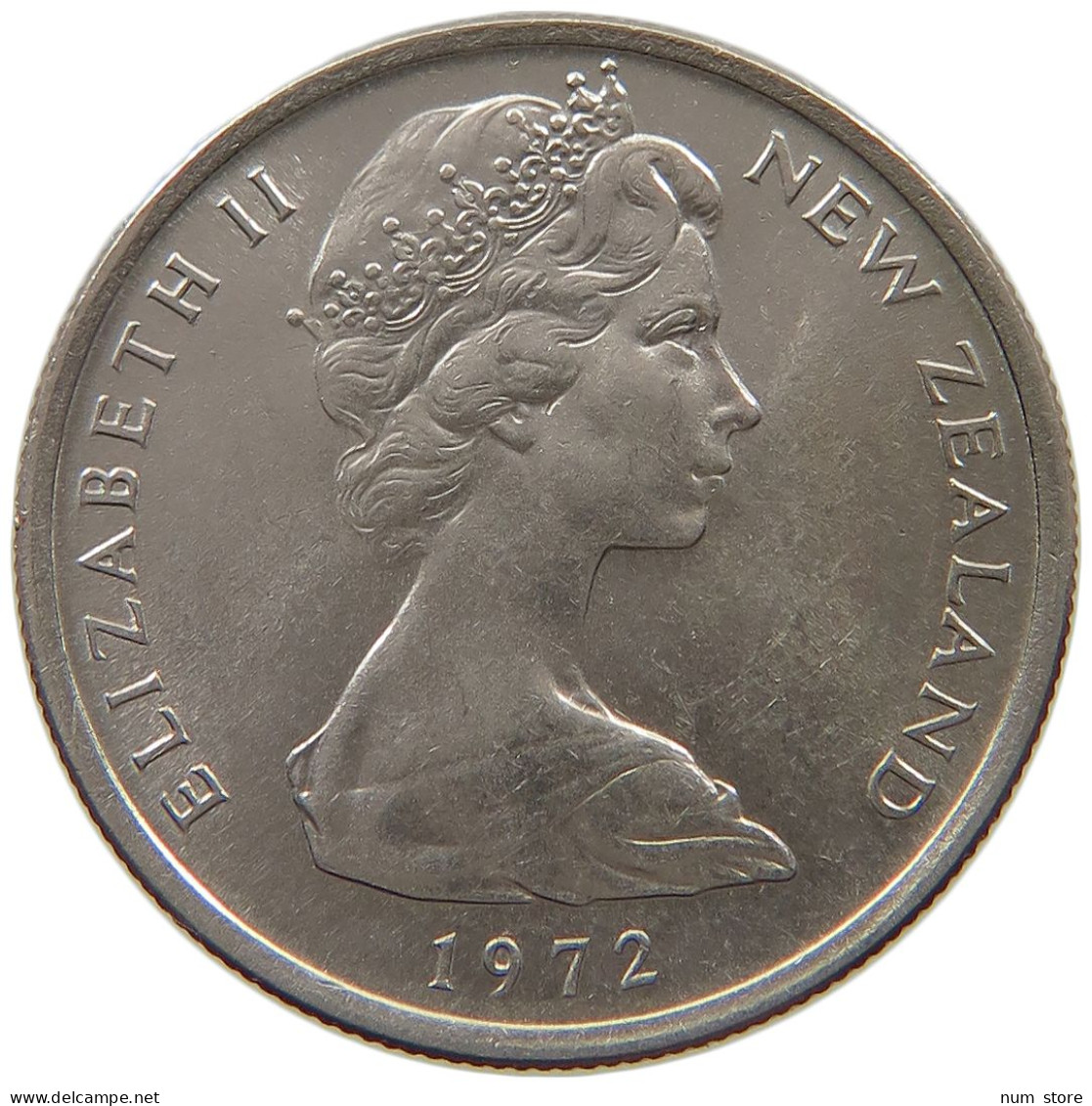 NEW ZEALAND 5 CENTS 1972 Elizabeth II. (1952-2022) #a053 0787 - New Zealand