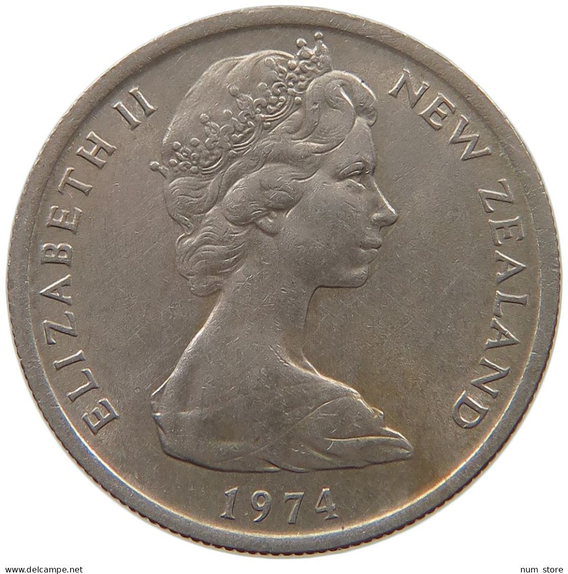 NEW ZEALAND 5 CENTS 1974 Elizabeth II. (1952-2022) #a053 0785 - New Zealand