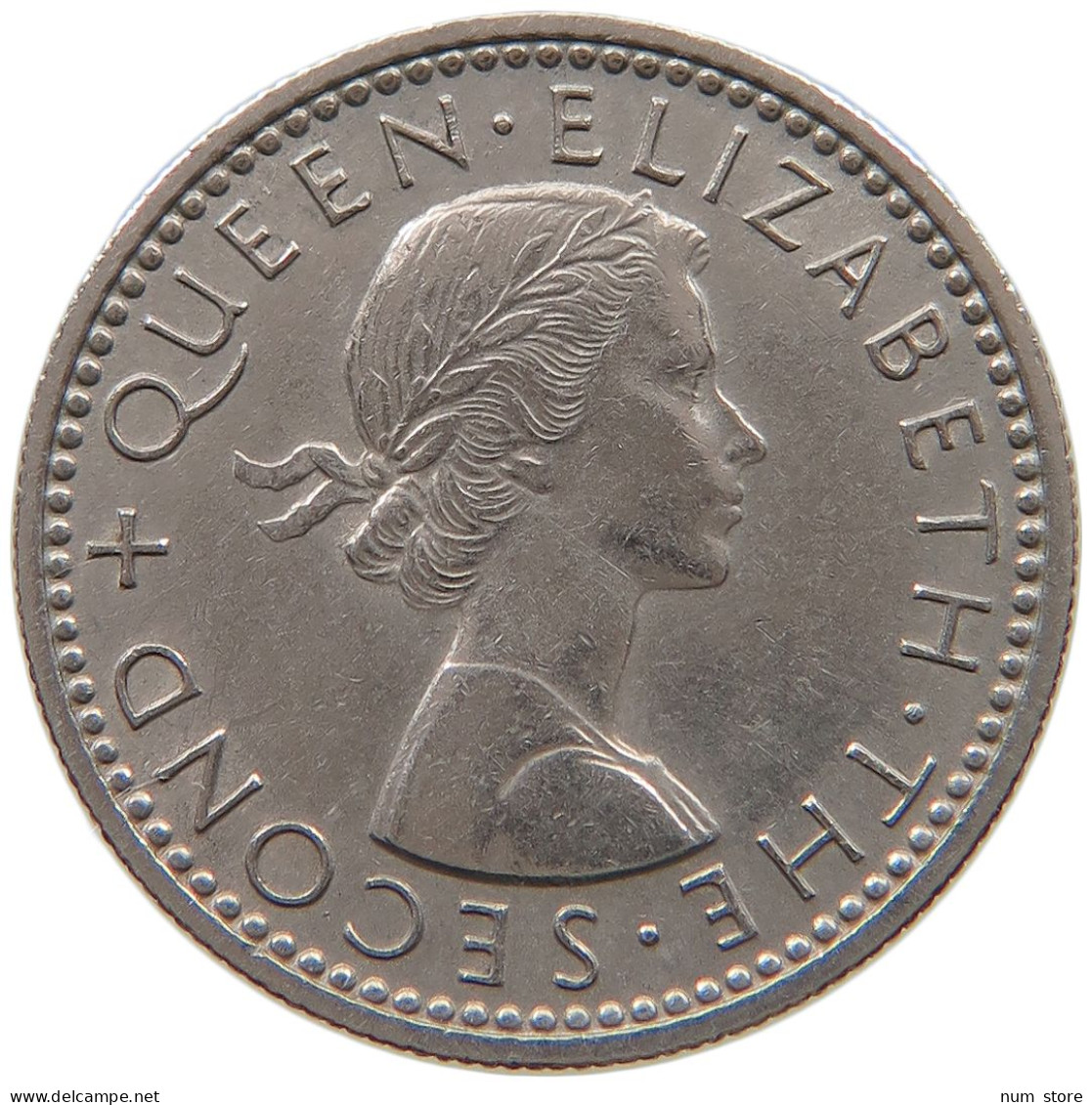 NEW ZEALAND 6 PENCE 1958 Elizabeth II. (1952-2022) #a046 0691 - New Zealand