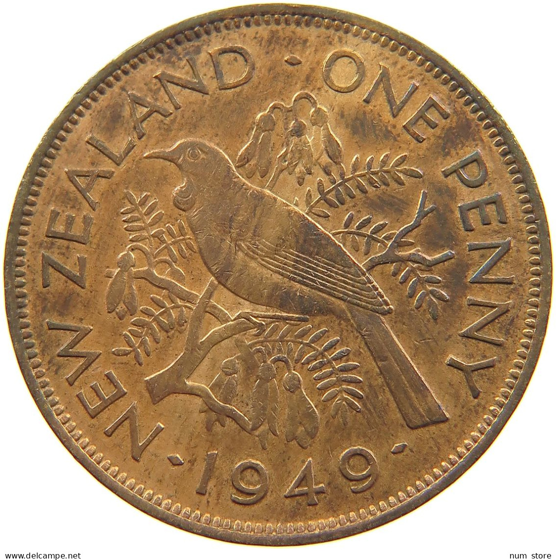 NEW ZEALAND PENNY 1949 George VI. (1936-1952) #a050 0607 - New Zealand