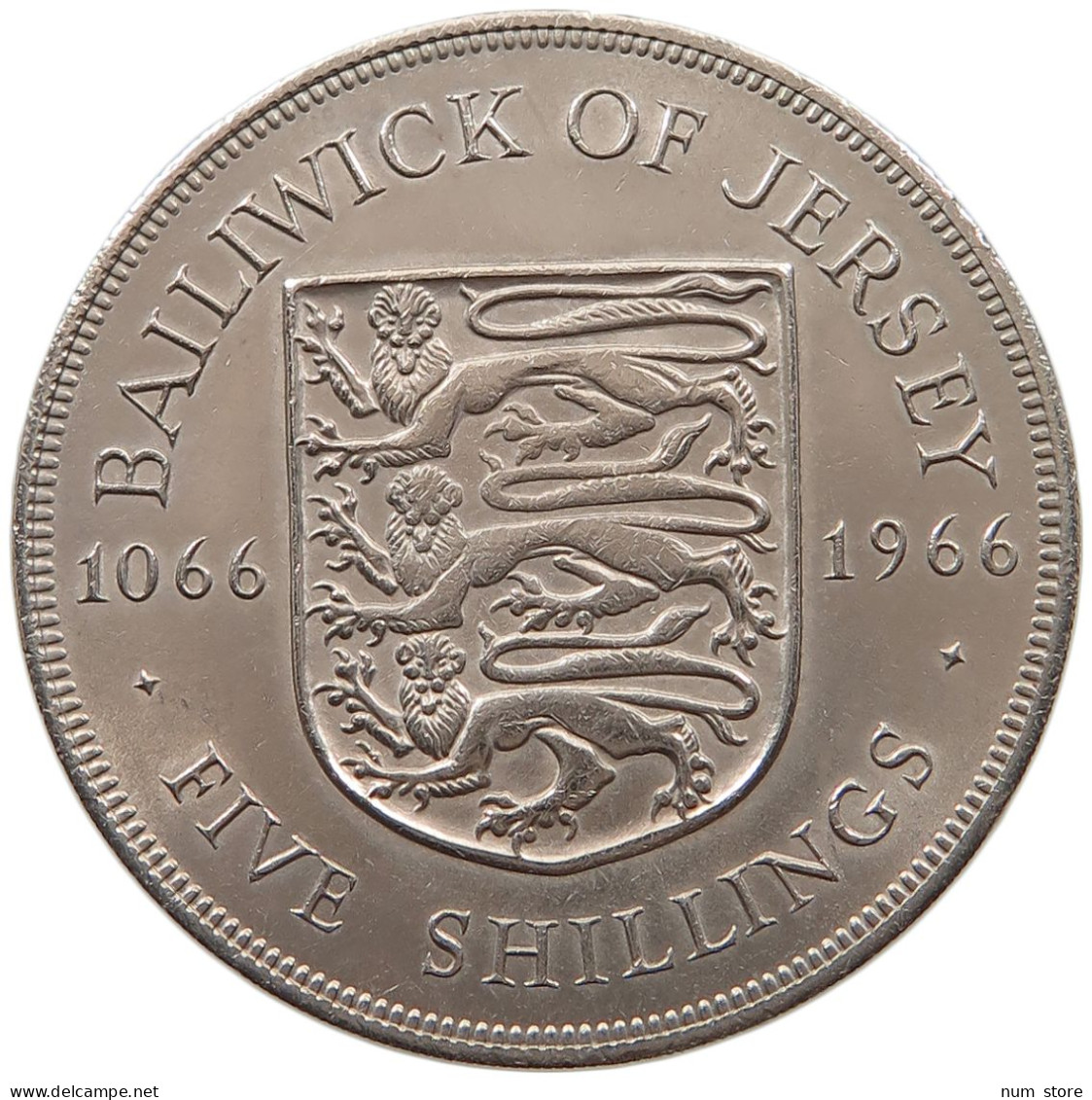 JERSEY 5 SHILLINGS 1966  #alb062 0025 - Jersey