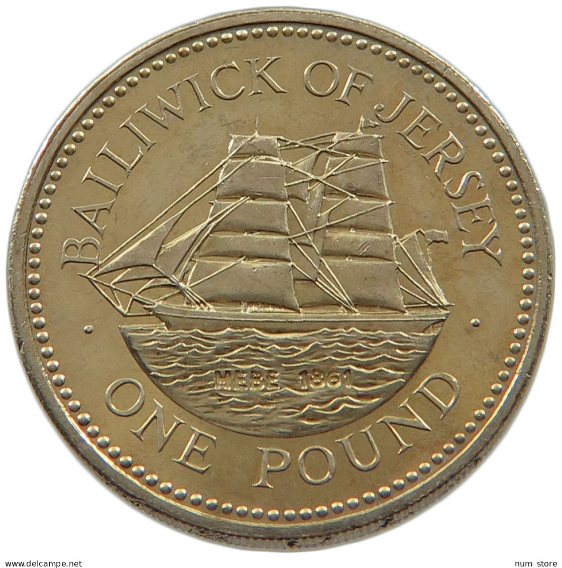 JERSEY POUND 1992  #alb022 0513 - Jersey