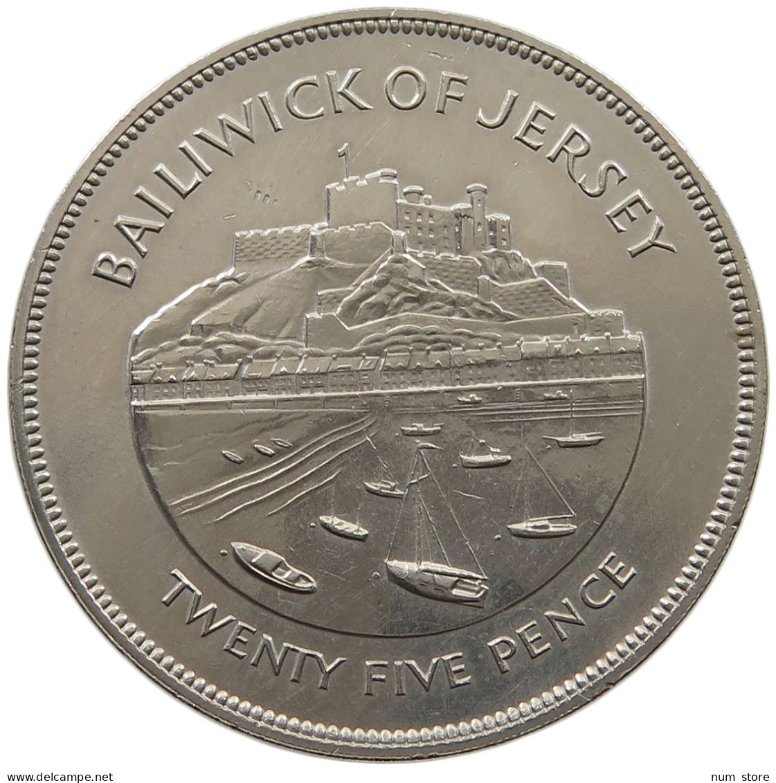 JERSEY 25 PENCE 1977 Elizabeth II. (1952-2022) #a097 0029 - Jersey