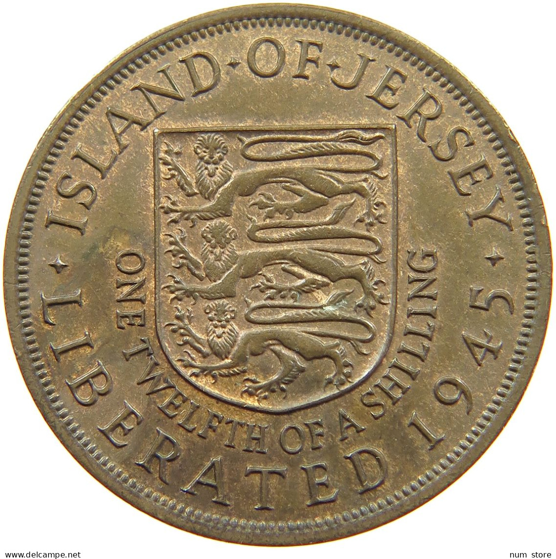 JERSEY 1/12 SHILLING 1954 Elizabeth II. (1952-2022) #a084 0049 - Jersey