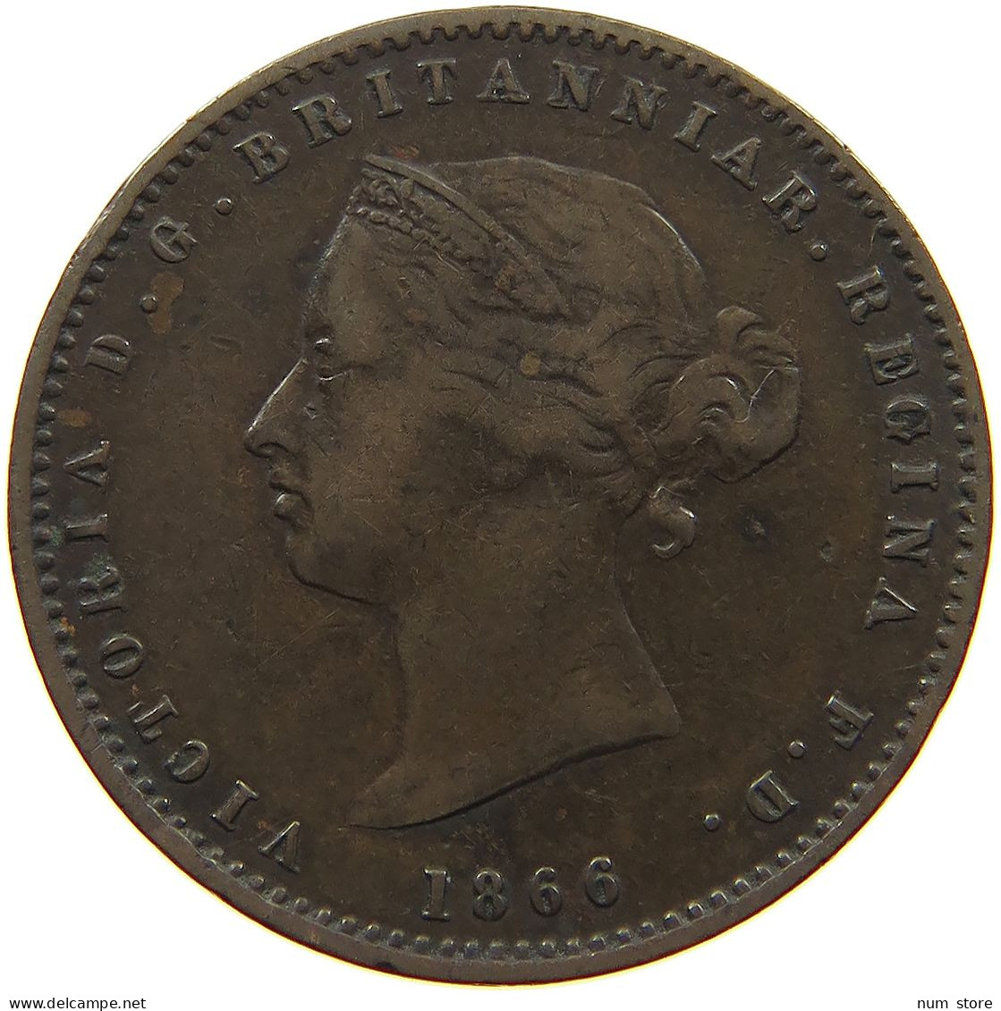 JERSEY 1/26 SHILLING 1866 Victoria 1837-1901 #a075 0251 - Jersey
