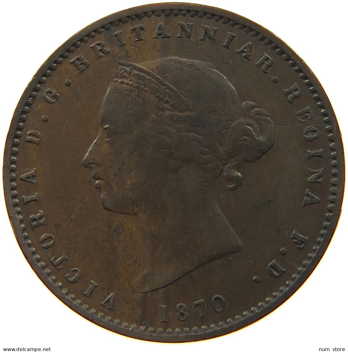 JERSEY 1/26 SHILLING 1870 Victoria 1837-1901 #a011 0411 - Jersey