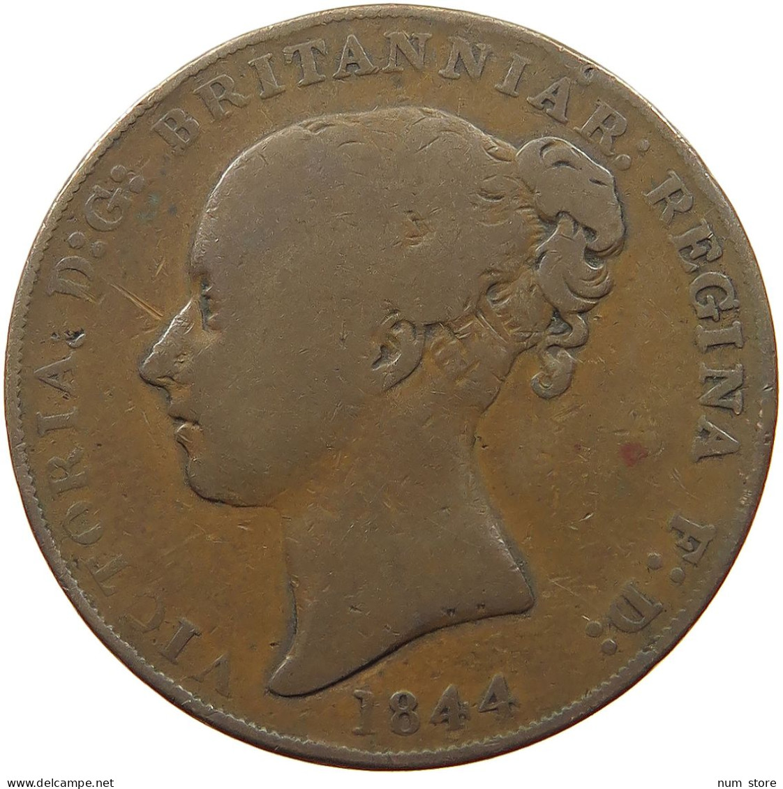 JERSEY 1/13 SHILLING 1844 Victoria 1837-1901 #a009 0359 - Jersey