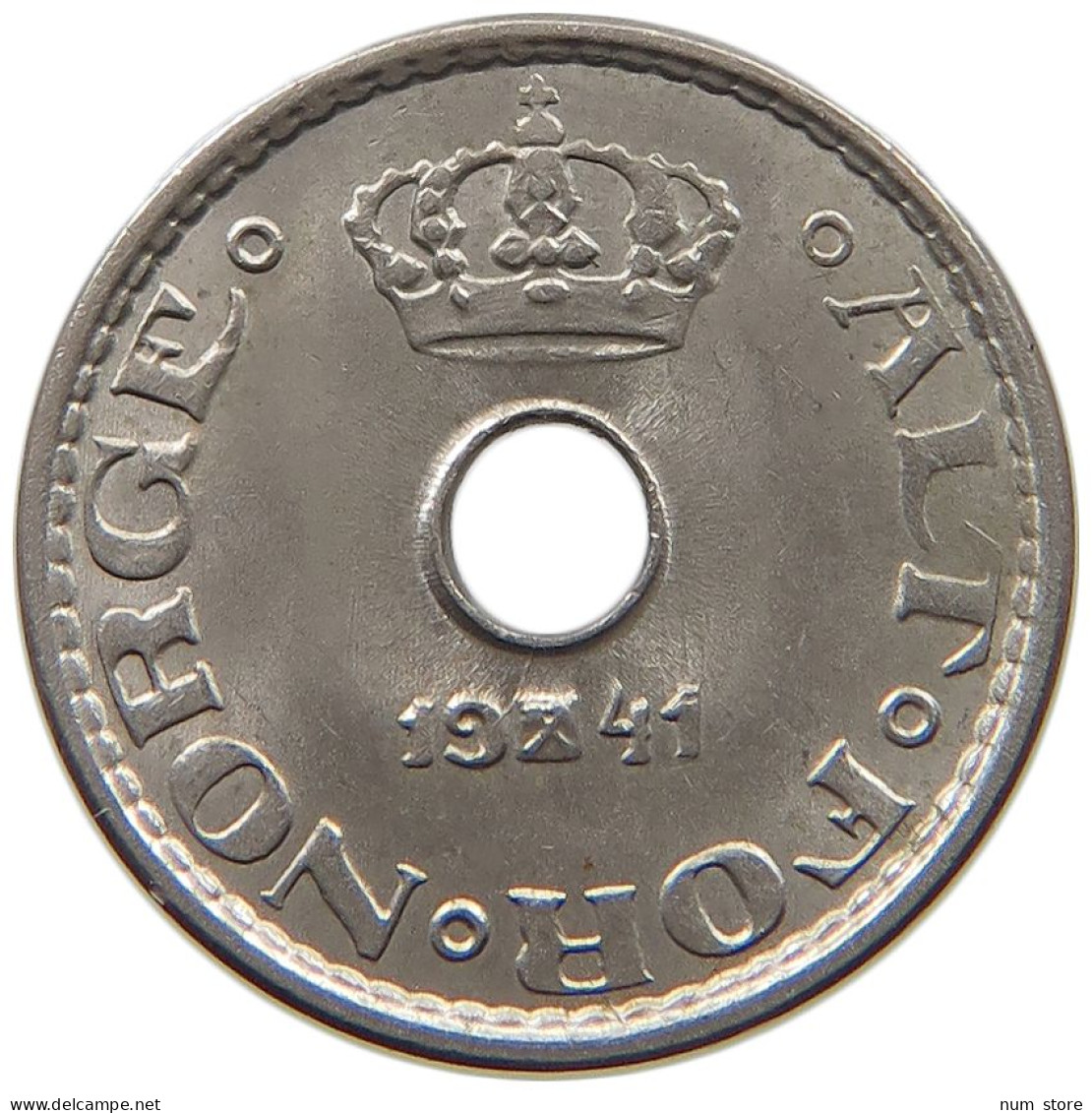 NORWAY 10 ÖRE 1941 HAAKON VII. 1905-1957 #c002 0225 - Norvège