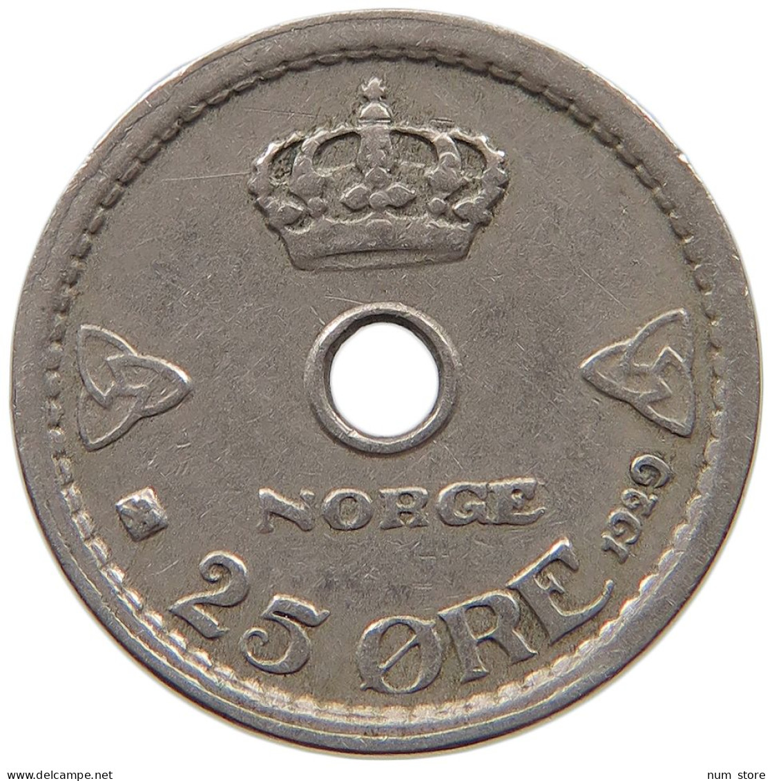 NORWAY 25 ÖRE 1929 HAAKON VII. 1905-1957 #c002 0223 - Norvège