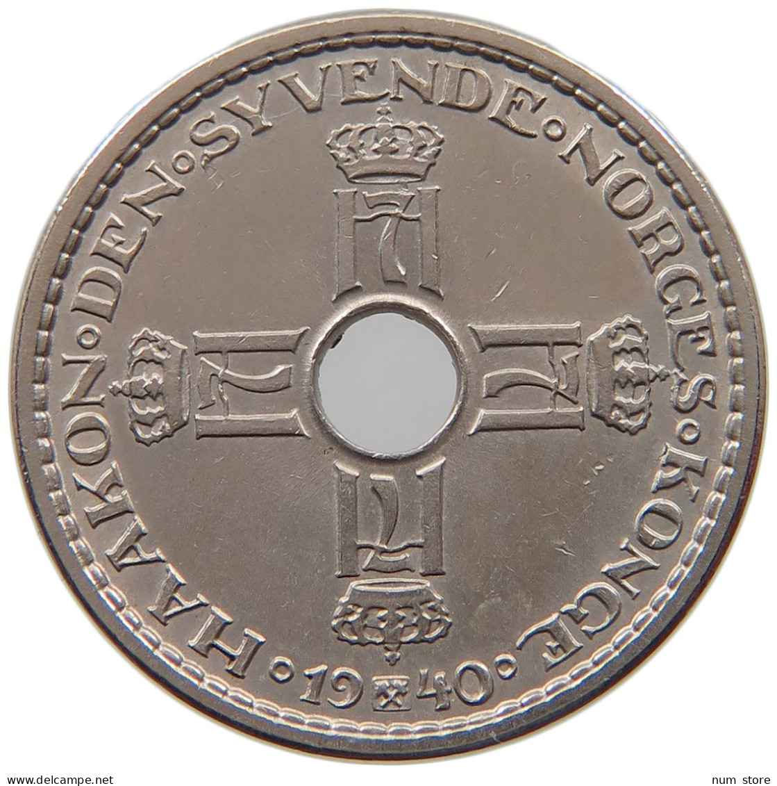 NORWAY KRONE 1940 HAAKON VII. 1905-1957 #a045 1121 - Norvège