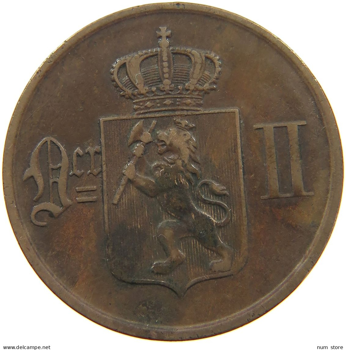 NORWAY 5 ÖRE 1899 Oscar II. (1872-1907) #a042 0037 - Norvège