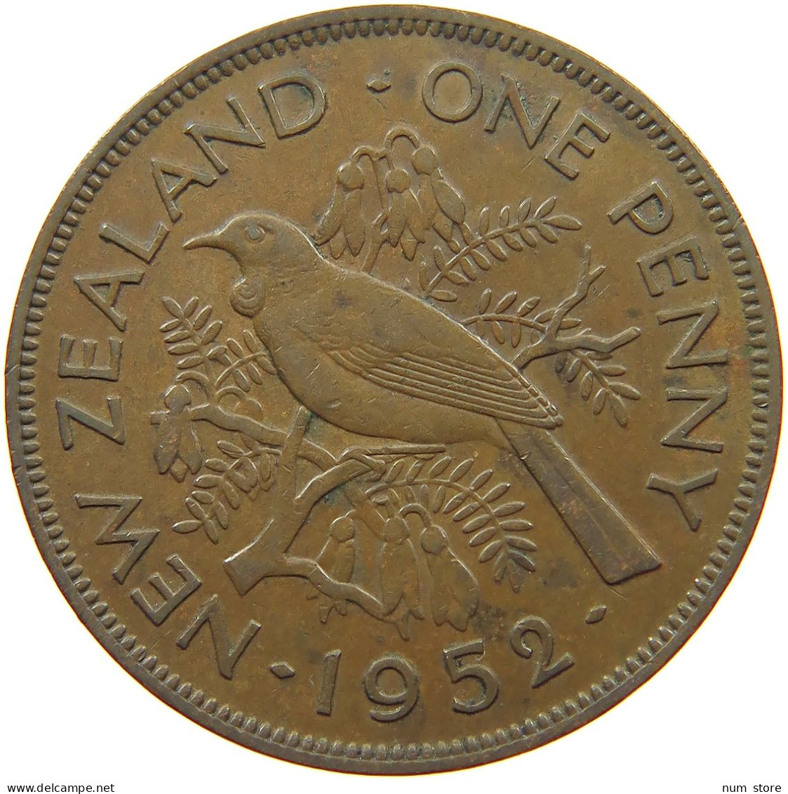 NEW ZEALAND PENNY 1952 George VI. (1936-1952) #s062 0023 - New Zealand