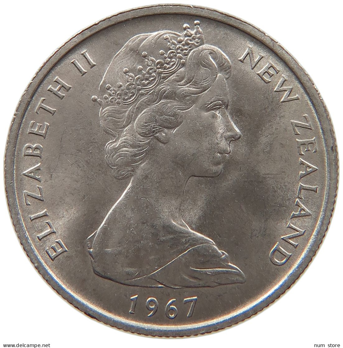 NEW ZEALAND 5 CENTS 1967 Elizabeth II. (1952-2022) #s022 0065 - New Zealand