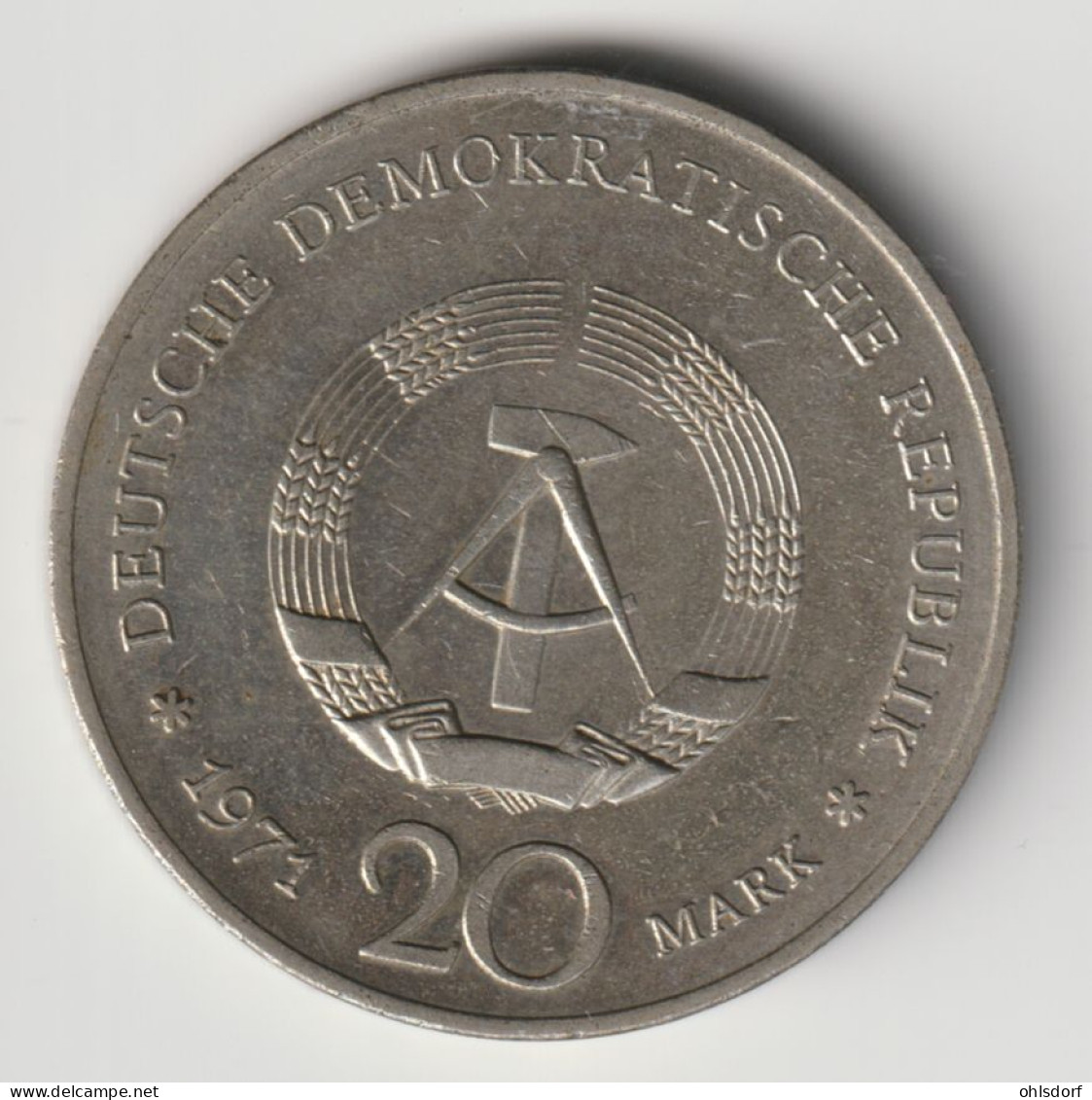 DDR 1971: 20 Mark, Mann, KM 33 - 20 Mark