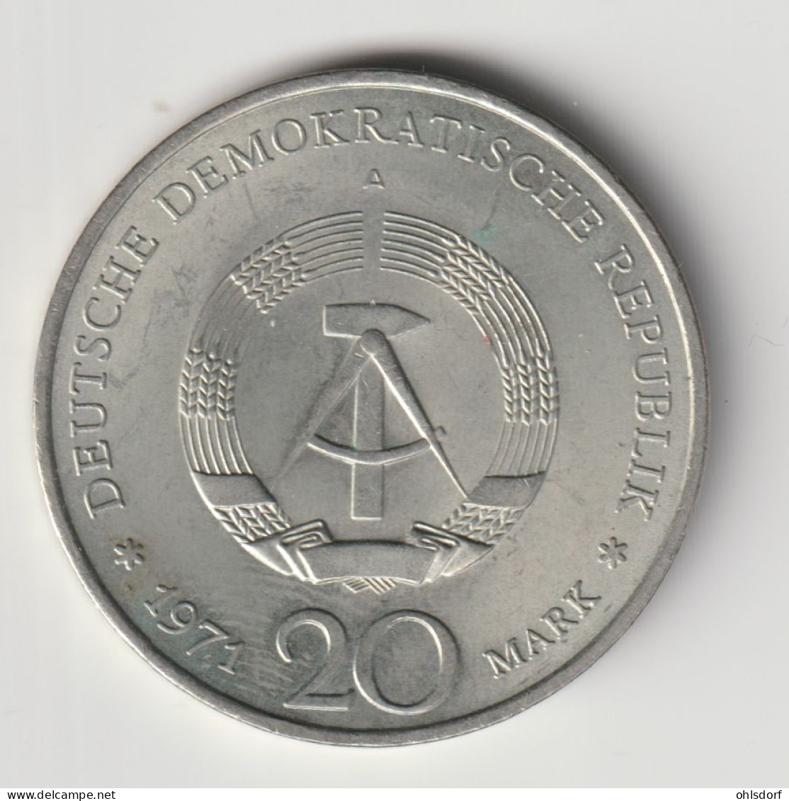 DDR 1971: 20 Mark, Thälmann, KM 34 - 20 Mark