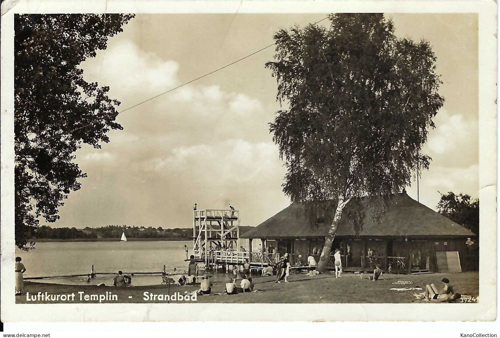 Templin, Strandbad, Gelaufen 1916 - Templin