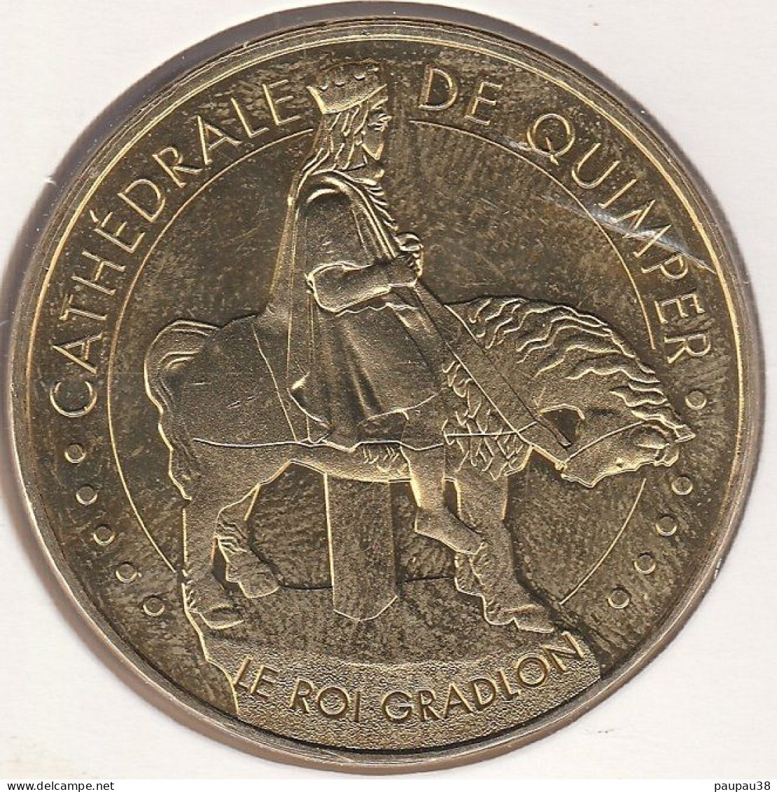 MONNAIE DE PARIS 2015 - 29 QUIMPER - Cathédrale De Quimper - Le Roi Gradlon JAUNE - 2015