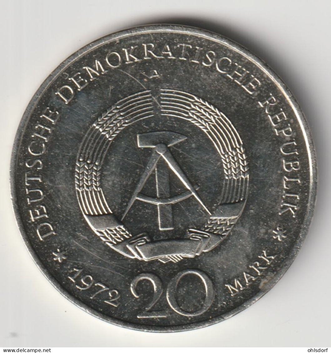 DDR 1972: 20 Mark, Schiller, KM 40 - 20 Mark