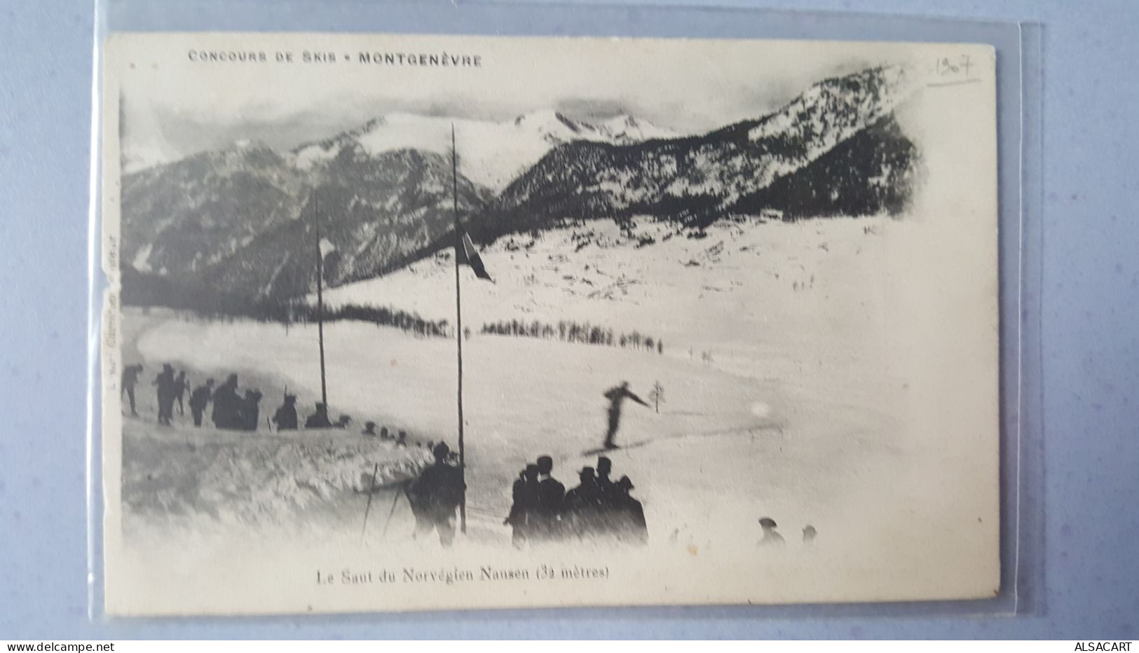 Concours De Skis , Montgenèvre , Le Saut Du Norvégien Nansen , 32 Metres - Wintersport