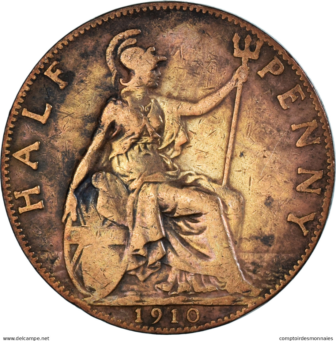 Grande-Bretagne, 1/2 Penny, 1910 - C. 1/2 Penny