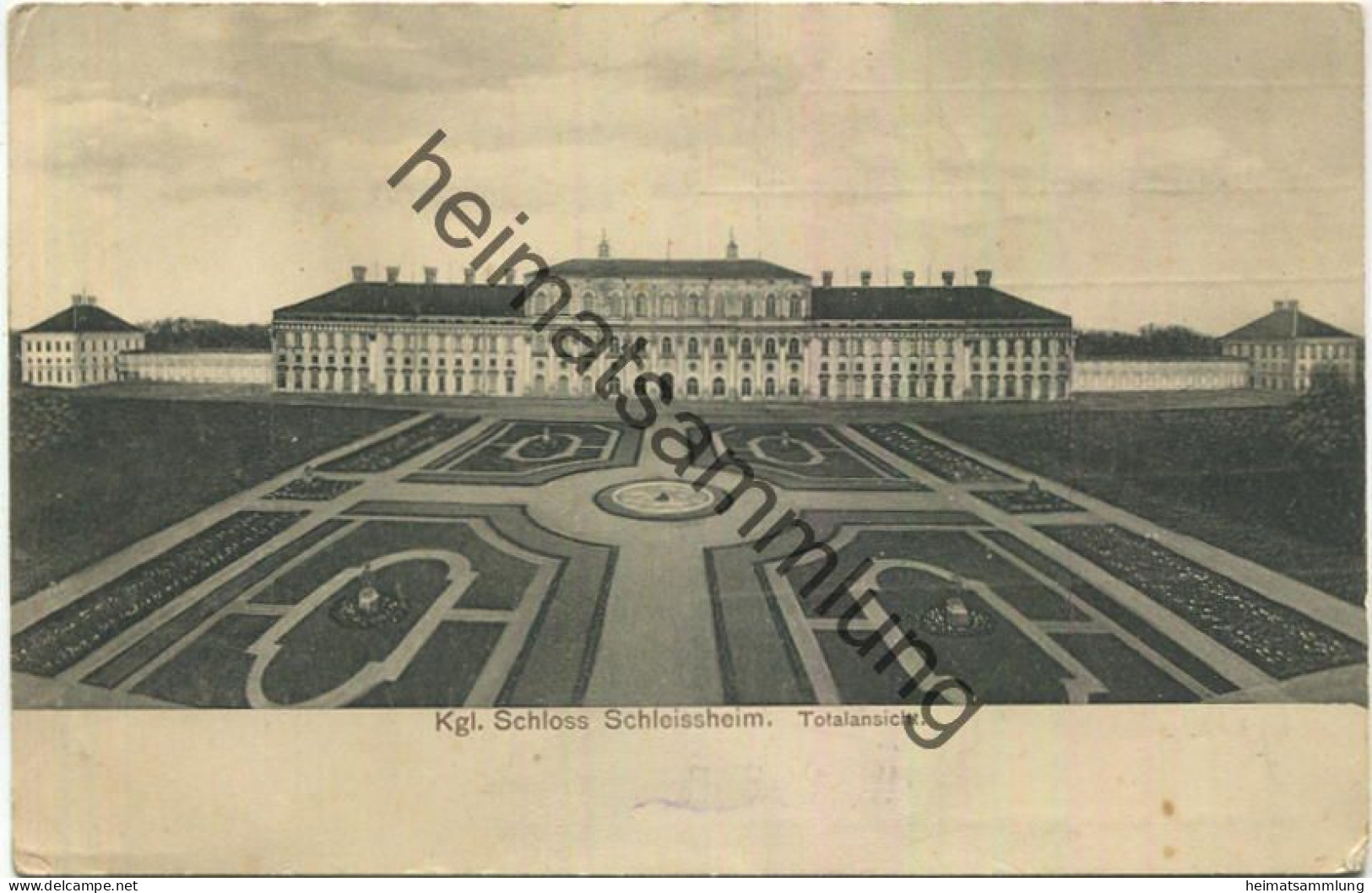 Oberschleissheim - Königliches Schloss - Verlag K. Zerle München - Gel. 1911 - Oberschleissheim