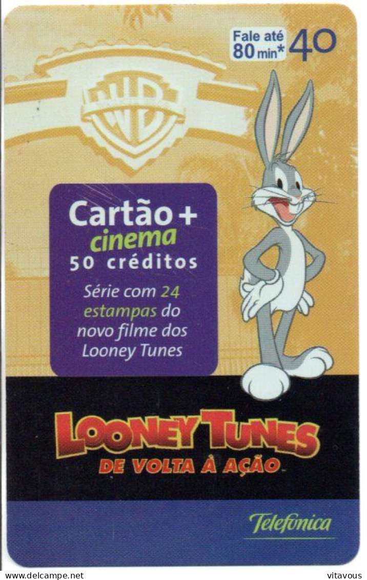 LOONEY TUNES Film Cinéma Lapin Télécarte Brésil Phonecard (salon 429) - Cinéma