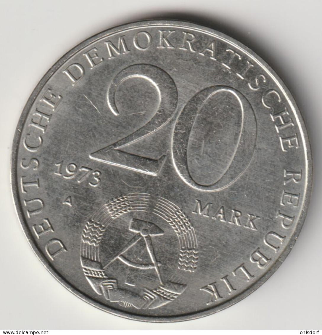 DDR 1973: 20 Mark, Grotewohl, KM 47 - 20 Mark