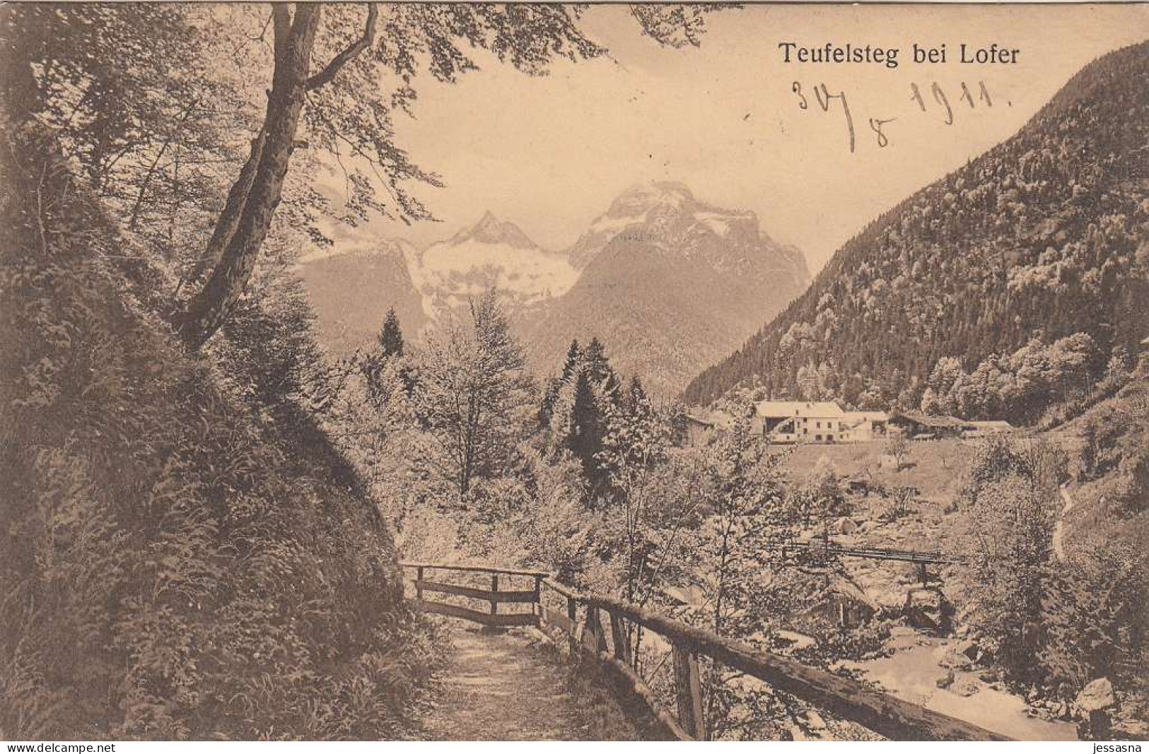 AK - Salzburg - Lofer - Der Teufelssteg - 1911 - Lofer