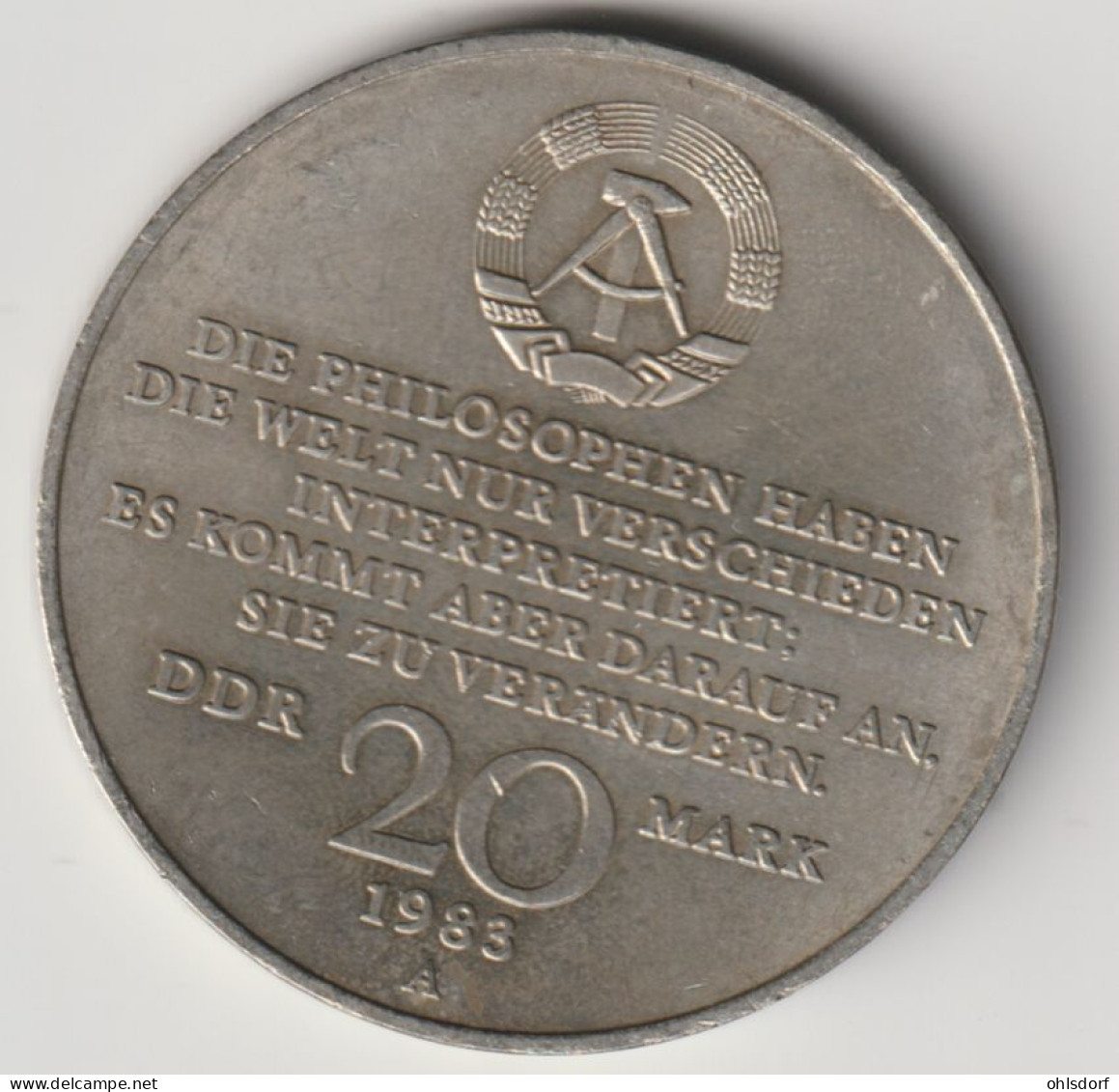 DDR 1983: 20 Mark, Marx, KM 95 - 20 Mark