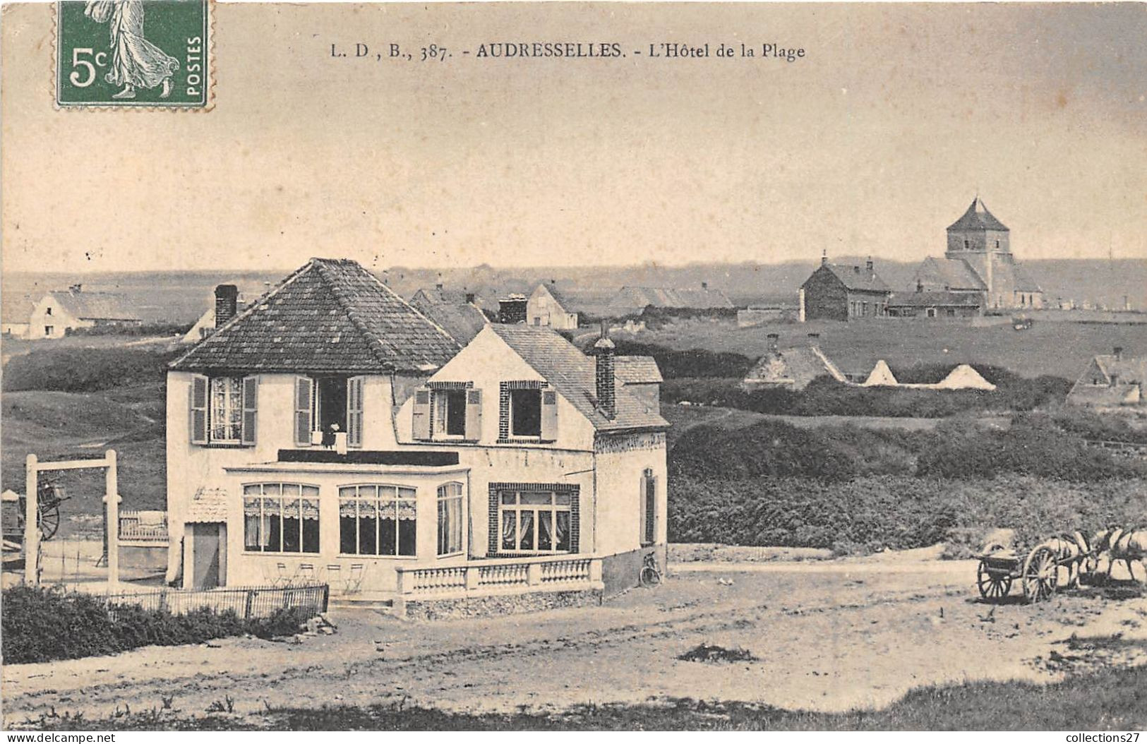 62-AUDRESSELLES- L'HÔTEL DE LA PLAGE - Autres & Non Classés