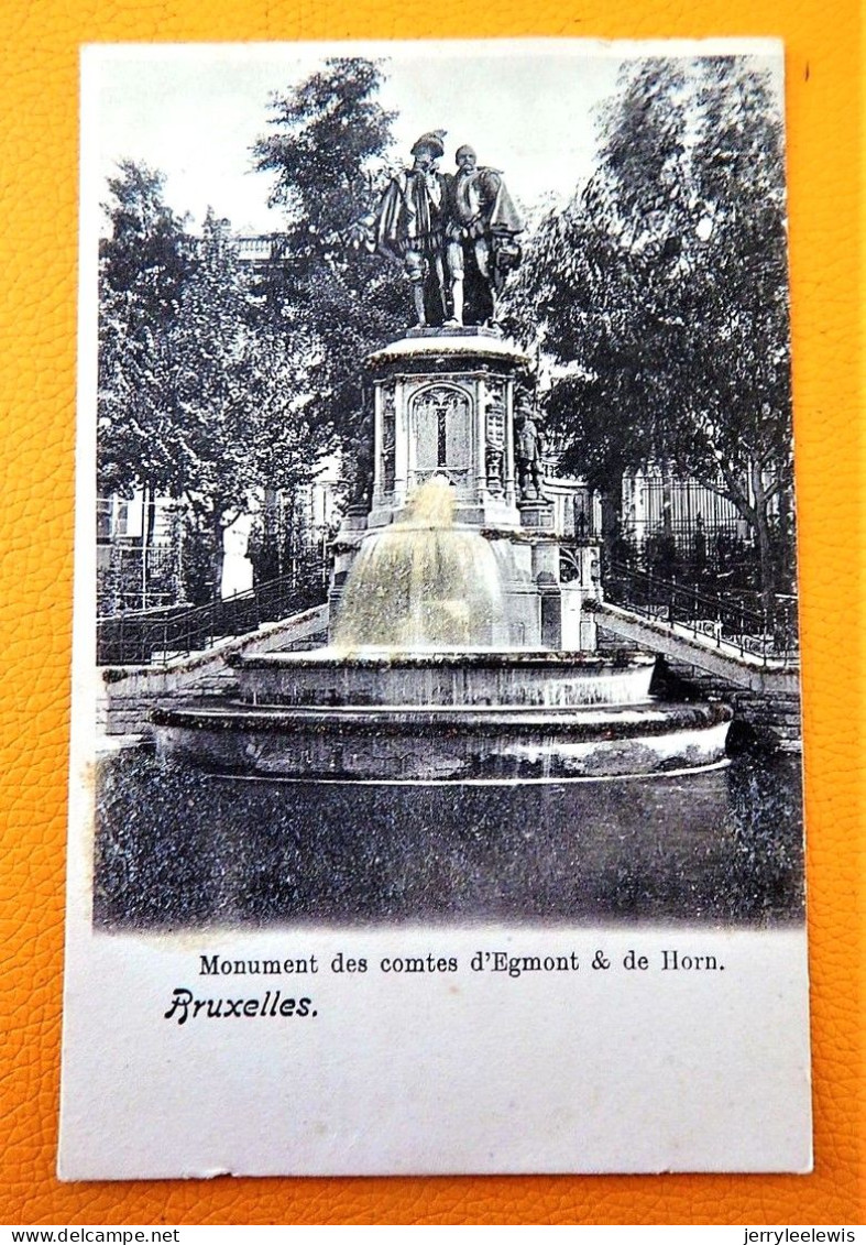 BRUXELLES  -  BRUSSEL  - Monument Des Comtes D'Egmont Et De Horn  (carte Perlée) - Formación, Escuelas Y Universidades