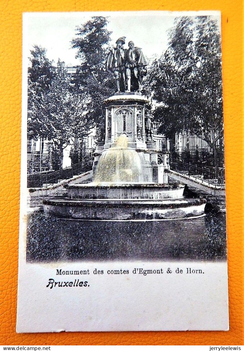 BRUXELLES  -  BRUSSEL  - Monument Des Comtes D'Egmont Et De Horn  (carte Perlée) - Onderwijs, Scholen En Universiteiten