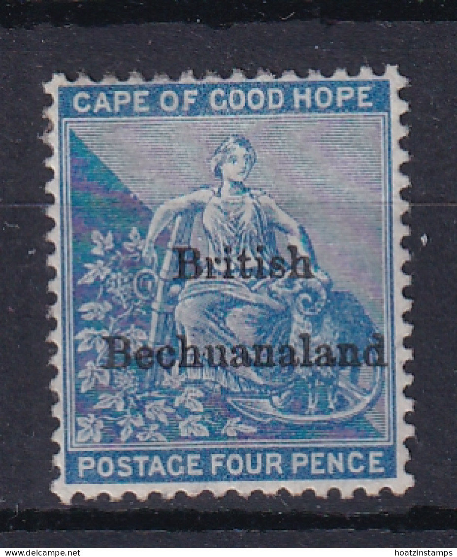 Bechuanaland: 1885/87   Hope 'British Bechuanaland' OVPT   SG3   4d     MH - 1885-1895 Kolonie Van De Kroon