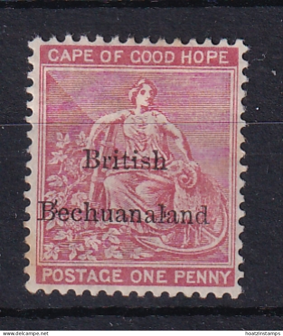 Bechuanaland: 1885/87   Hope 'British Bechuanaland' OVPT   SG5   1d     MH - 1885-1895 Kronenkolonie