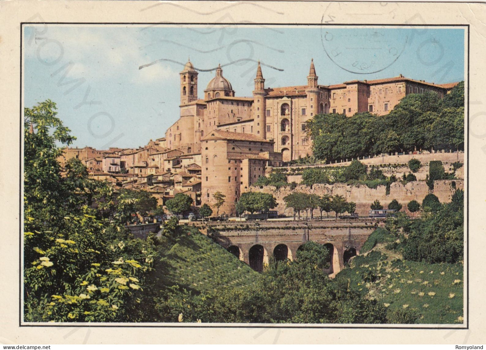 CARTOLINA  URBINO,MARCHE-PANORAMA-STORIA,MEMORIA,CULTURA,RELIGIONE,IMPERO ROMANO,BELLA ITALIA,VIAGGIATA 1993 - Urbino