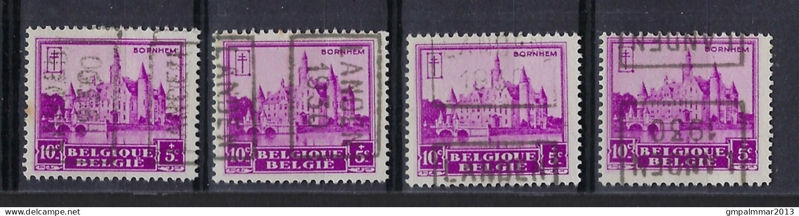 Zegel Nr. 308  Voorafstempeling Nr. 5971   A + B + C + D  LANDEN  1930   ; Staat Zie Scan ! LOT 353 - Roulettes 1930-..