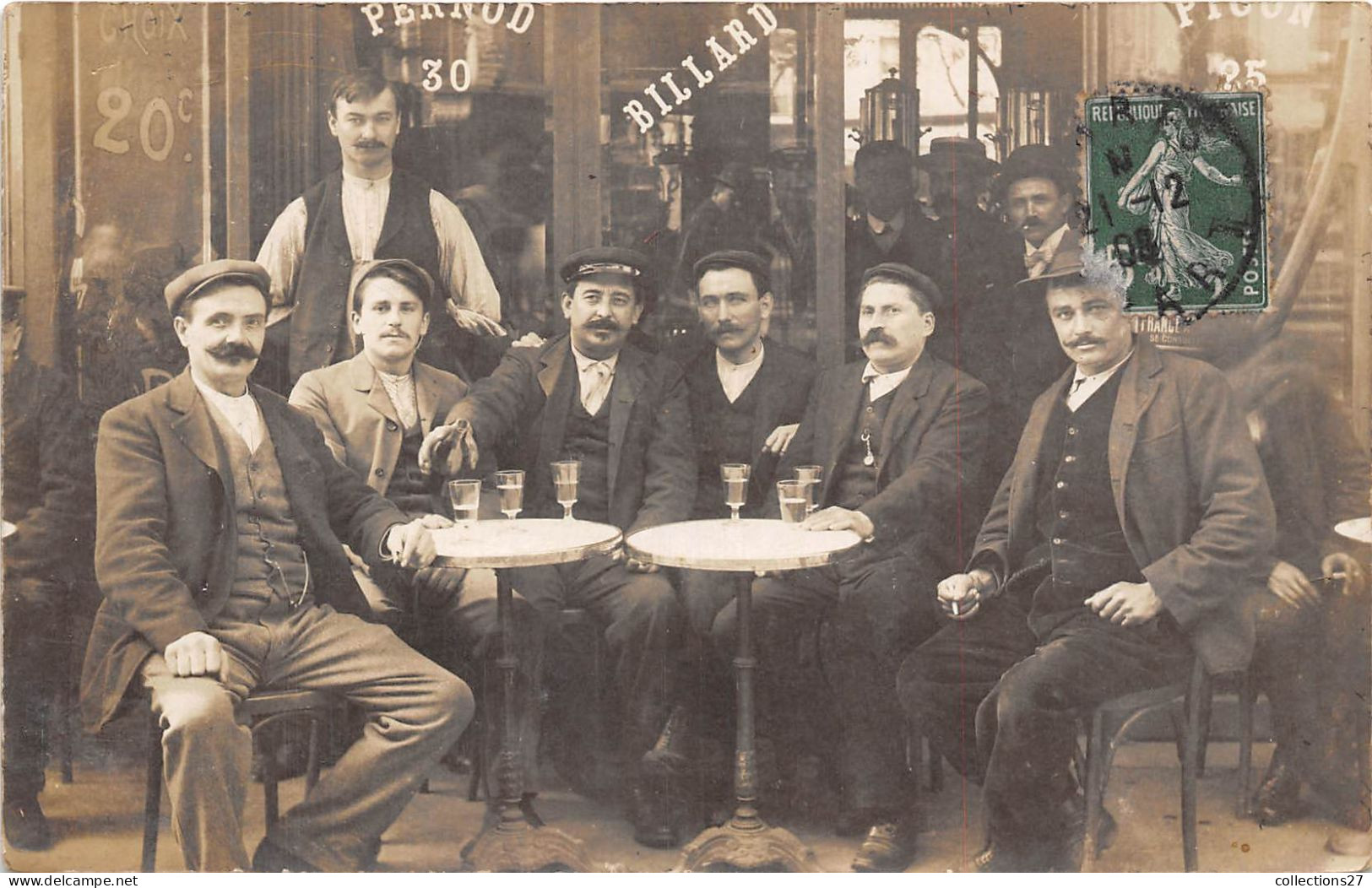 PARIS-CARTE-PHOTO- CAFE - TERRASSE - Non Classés