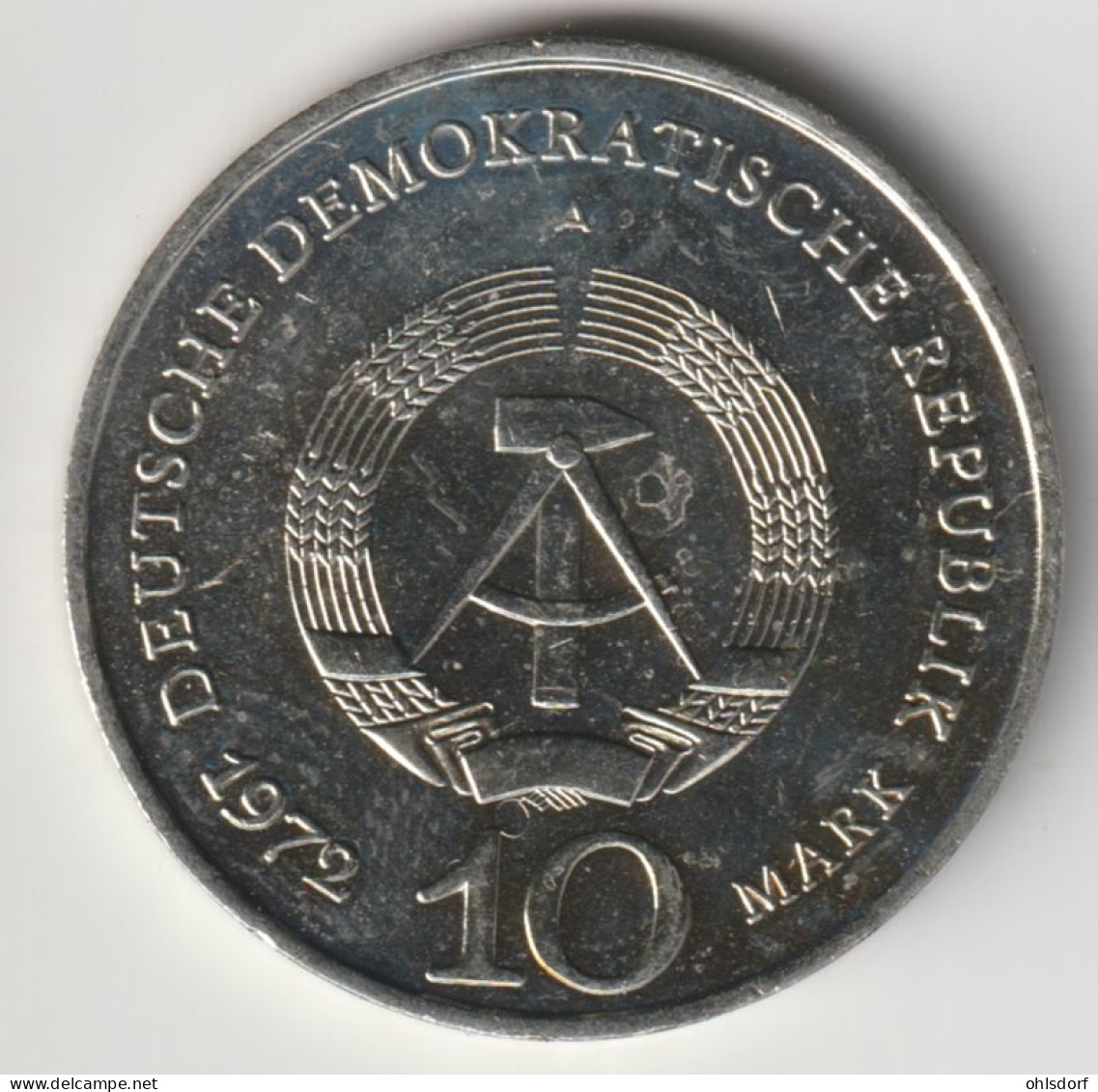 DDR 1972: 10 Mark, Buchenwald, KM 38 - 10 Mark