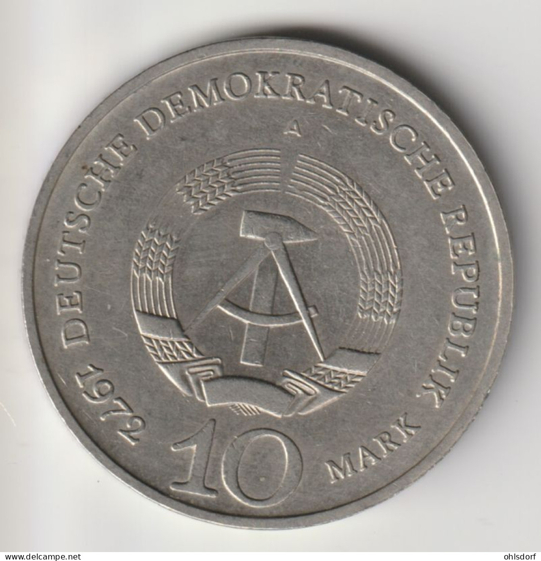 DDR 1972: 10 Mark, Buchenwald, KM 38 - 10 Mark