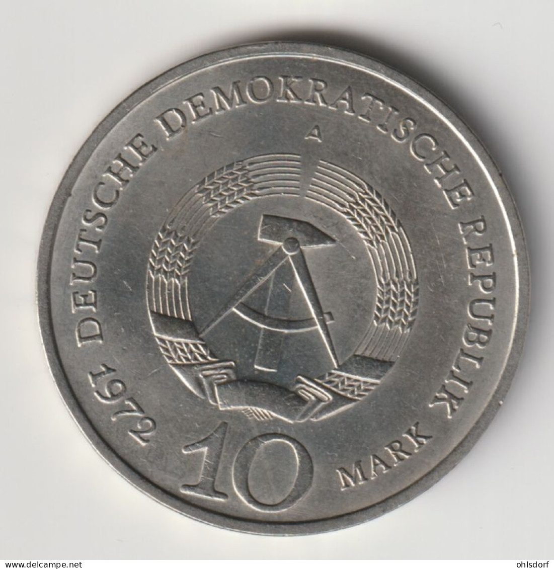 DDR 1972: 10 Mark, Buchenwald, KM 38 - 10 Marcos