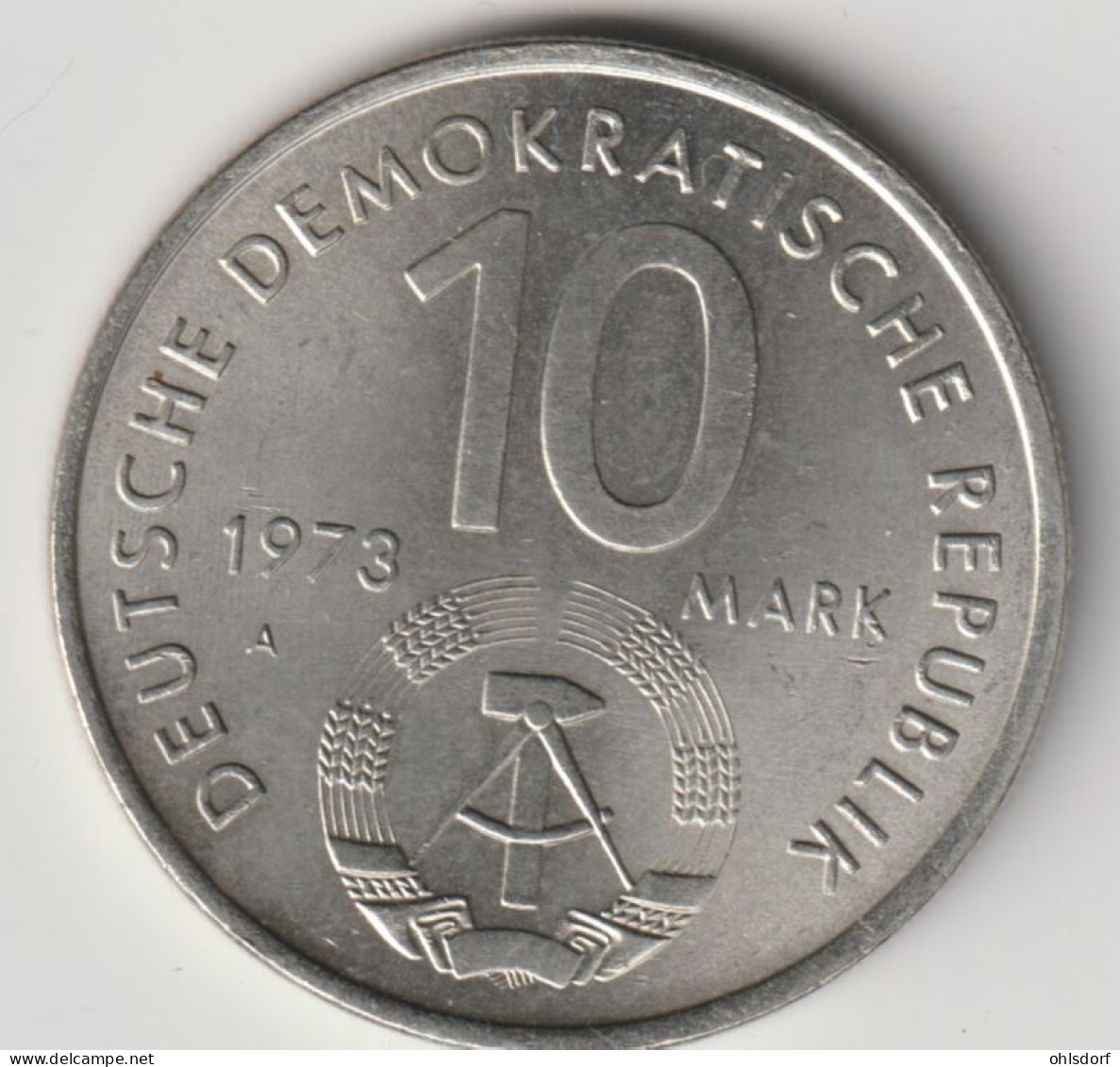 DDR 1973: 10 Mark, Weltfestspiele, KM 44 - 10 Marcos