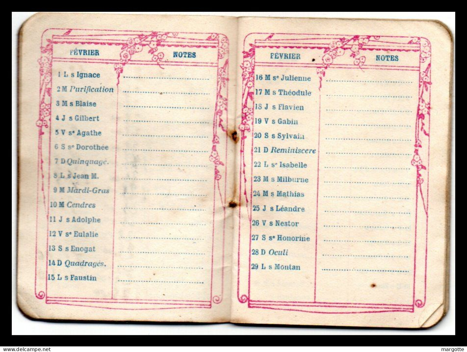 Petit Calendrier Agenda 1932 : Pub Sirop Deschiens  Format : 57*80 Mm - Petit Format : 1921-40