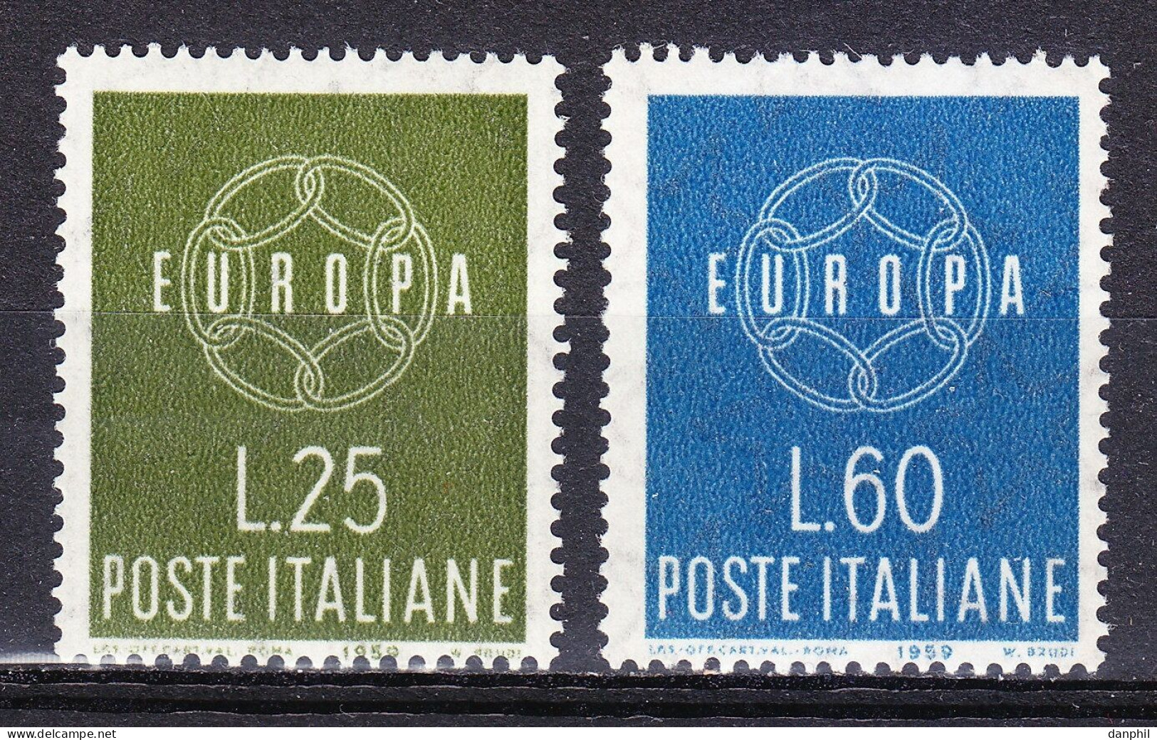 Italia 1959 Europa CEPT (**) MNH  Mi 1055-56 - M€0,50;  Y&T 804-05 - €1,30 - 1959