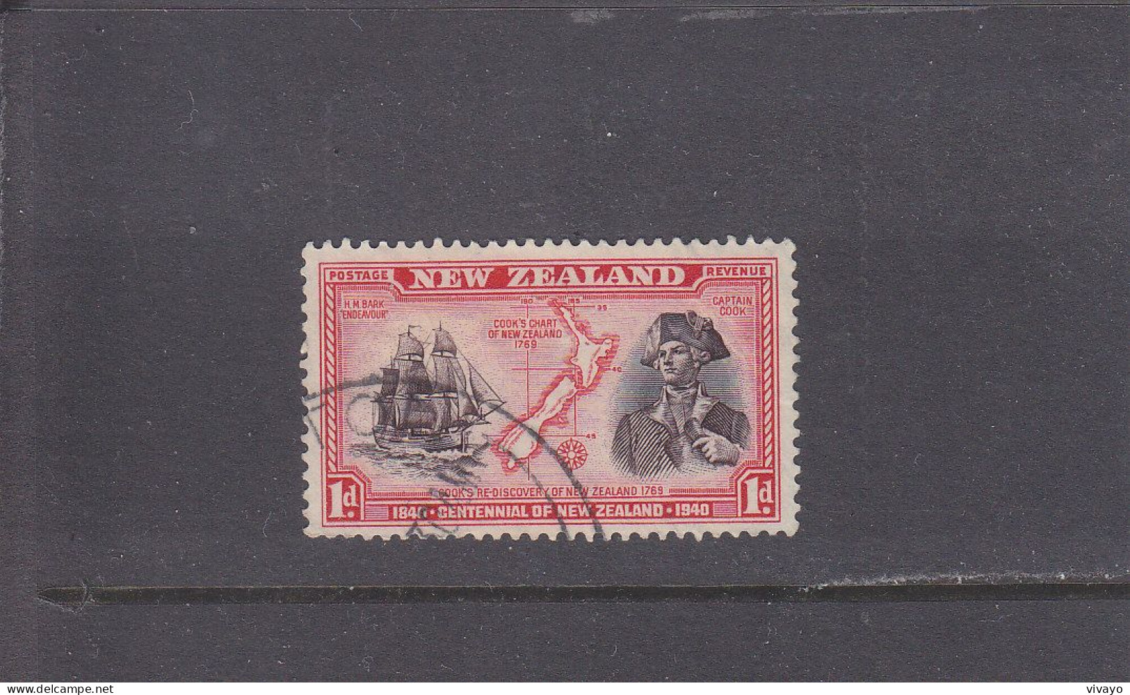 NEW ZEALAND - O / FINE CANCELLED - 1940 - CAPTAIN COOK -  Yv. 244 - Mi.254 - Used Stamps