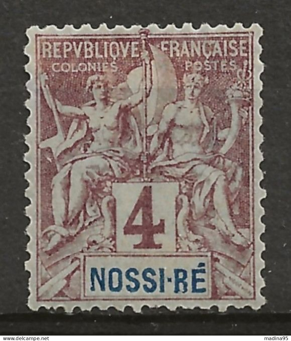 NOSSI-BE: *, N°YT 29, Ch., B - Unused Stamps